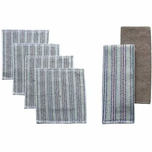 Food Network™ Kitchen Linens*Food Network Awning Stripe Kitchen Towel & Dishcloth 6-Pk.