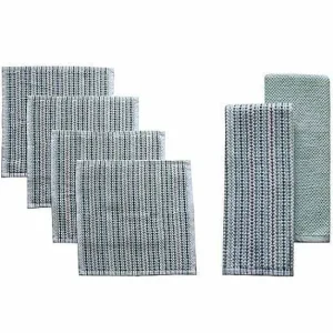 Food Network™ Kitchen Linens*Food Network Awning Stripe Kitchen Towel & Dishcloth 6-Pk.