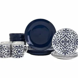 Food Network™ Dinnerware & Serveware*Food Network Bjorn Navy 16-Pc. Dinnerware Set