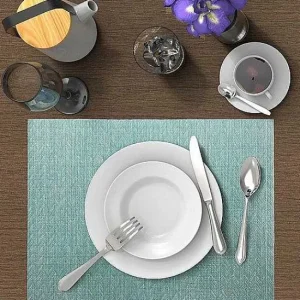 Food Network™ Table Linens*Food Network Blue Chevron Vinyl Placemat 4-Pk.