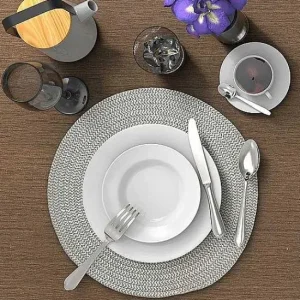 Food Network™ Table Linens*Food Network Braided Gray Placemat 4-Pk.