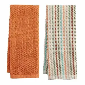 Food Network™ Kitchen Linens*Food Network Broken Stripe Fall Kitchen Towel 2-Pk.