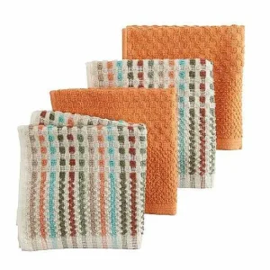 Food Network™ Kitchen Linens*Food Network Broken Stripe Fall Dishcloth 4-Pk.