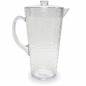 Food Network™ Dinnerware & Serveware*Food Network Clear Textured Acrylic Pitcher With Lid