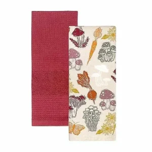 Food Network™ Kitchen Linens*Food Network Fungi Garden Kitchen Towel 2-Pk.