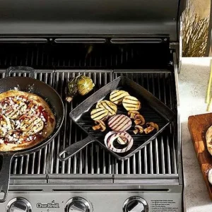 Food Network™ Cookware & Bakeware*Food Network 9.8-In. Pre-Seasoned Cast-Iron Grill Pan