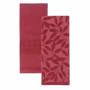 Food Network™ Kitchen Linens*Food Network Jacquard Leaves Kitchen Towel 2-Pk.