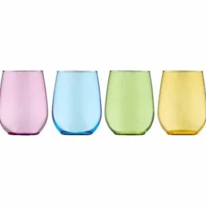 Food Network™ Drinkware & Glassware*Food Network Kalindi 4-Pc. Stemless Wine Glass Set