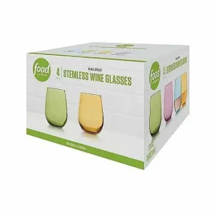 Food Network™ Drinkware & Glassware*Food Network Kalindi 4-Pc. Stemless Wine Glass Set