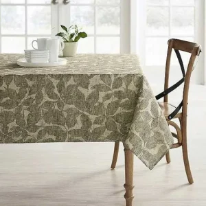 Food Network™ Table Linens*Food Network Khaki Leaves Tablecloth