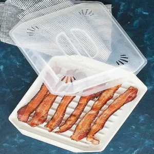 Food Network™ Cookware & Bakeware*Food Network Microwave Bacon Tray With Lid