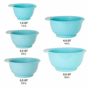 Food Network™ Cooking Utensils & Tools*Food Network 5-Pc. Aqua Mixing Bowl Set