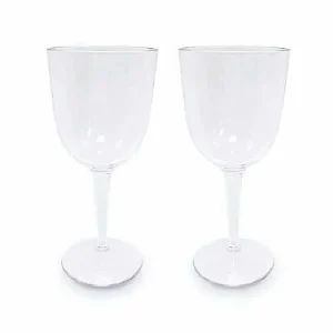 Food Network™ Drinkware & Glassware*Food Network 2-Pc. Clear Textured Acrylic Wine Glass Set