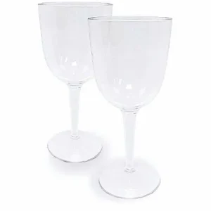 Food Network™ Drinkware & Glassware*Food Network 2-Pc. Clear Textured Acrylic Wine Glass Set