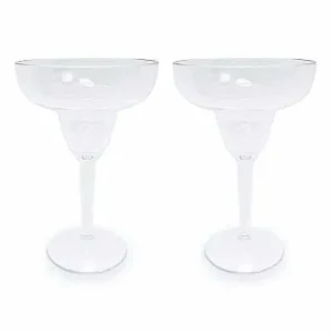 Food Network™ Drinkware & Glassware*Food Network 2-Pc. Clear Textured Acrylic Margarita Glass Set