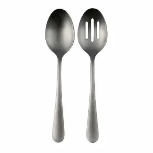 Food Network™ Flatware*Food Network 2-Pc. Flat Iron Serving Spoon & Slotted Spoon Set