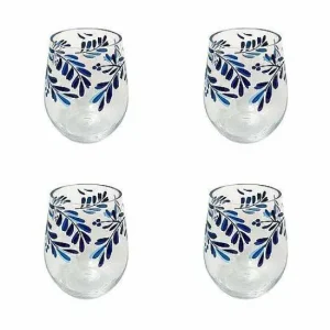 Food Network™ Drinkware & Glassware*Food Network 4-Pc. Mediterranean Acrylic Stemless Wine Glass Set