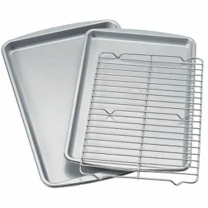 Food Network™ Cookware & Bakeware*Food Network 3-Pc. Nonstick Cookie Sheet Set With Cooling Rack