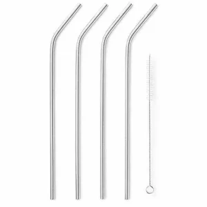 Food Network™ Cooking Utensils & Tools*Food Network 5-Pc. Stainless Steel Reusable Straw & Cleaning Brush Set