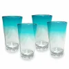 Food Network™ Drinkware & Glassware*Food Network 4-Pc. Turquoise Ombre Acrylic Highball Glass Set