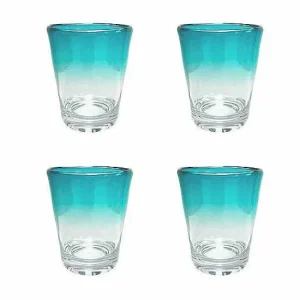 Food Network™ Drinkware & Glassware*Food Network 4-Pc. Turquoise Ombre Acrylic Double Old-Fashioned Glass Set