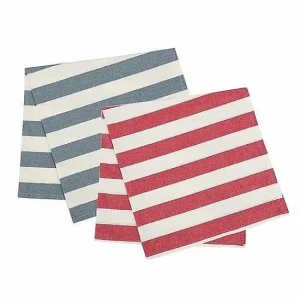 Food Network™ Kitchen Linens*Food Network Red & Blue Stripe Flour Sack Kitchen Towel 2-Pk.