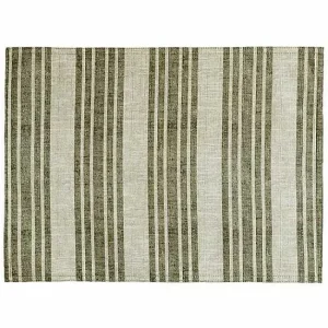 Food Network™ Table Linens*Food Network Reversible Khaki Leaves Stripe Placemat