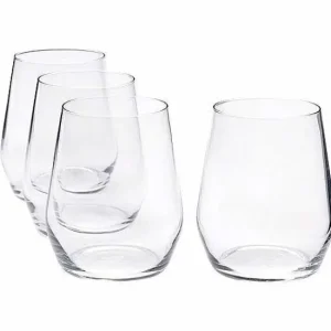 Food Network™ Drinkware & Glassware*Food Network Signature 4-Pc. Crystal Stemless Red Wine Glass Set