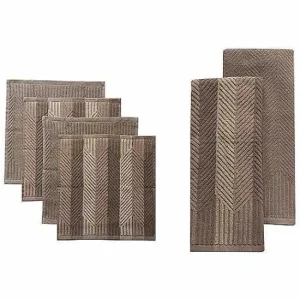 Food Network™ Kitchen Linens*Food Network Striped Kitchen Towel & Dishcloth Multi-Pack