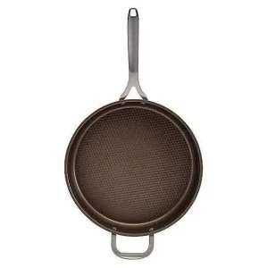 Food Network™ Cookware & Bakeware*Food Network Textured Titanium 12-In. Nonstick Covered Deep Skillet