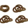 Food Network™ Table Linens*Food Network Three-Ring Wood Napkin Ring 4-Pk.