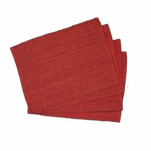 Food Network™ Table Linens*Food Network Wabash Bordeaux Placemat 4-Pk.