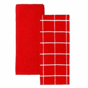 Food Network™ Kitchen Linens*Food Network Windowpane Grid Kitchen Towel 2-Pk.